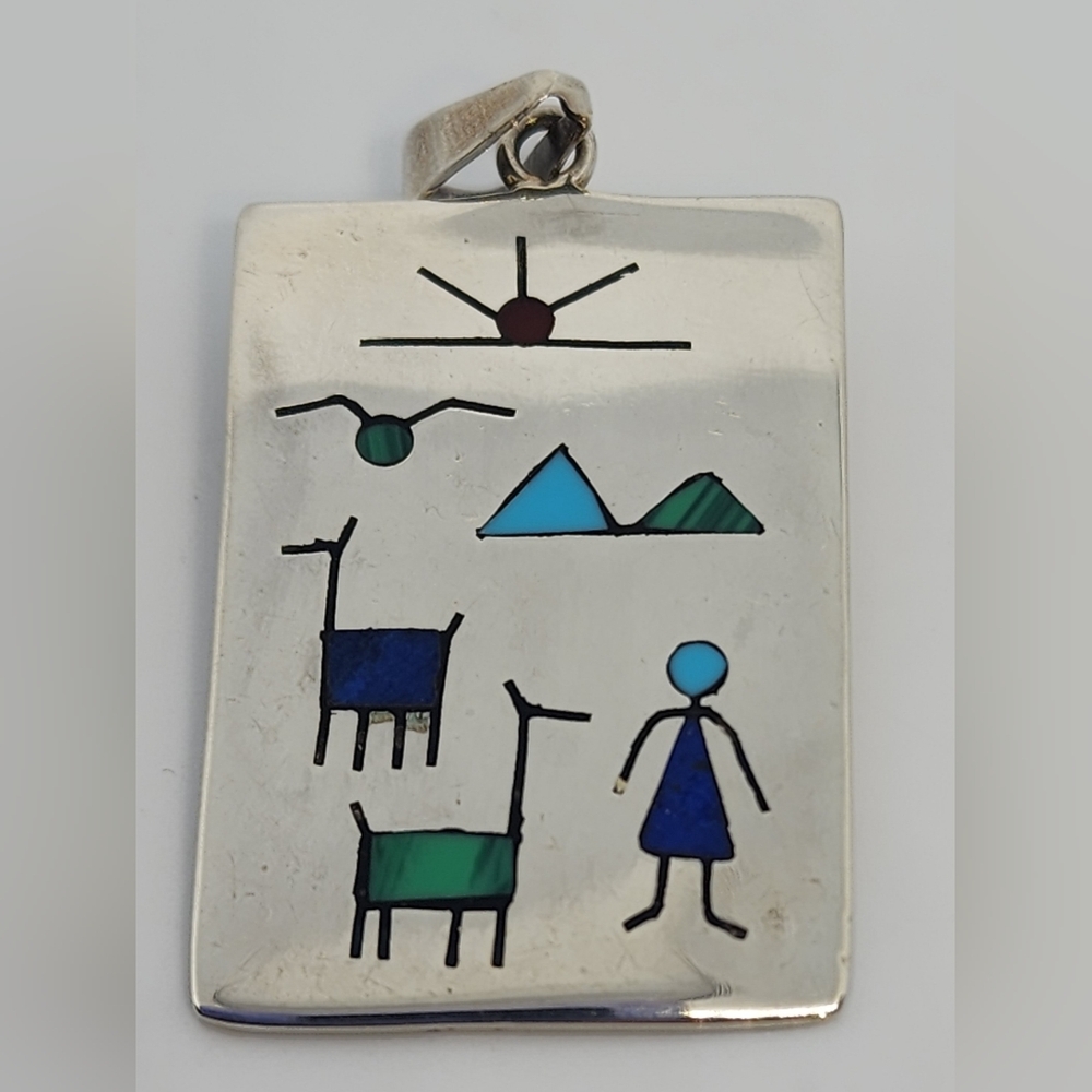 Sterling Diaguitas Charm Pendant - Picture 6 of 6